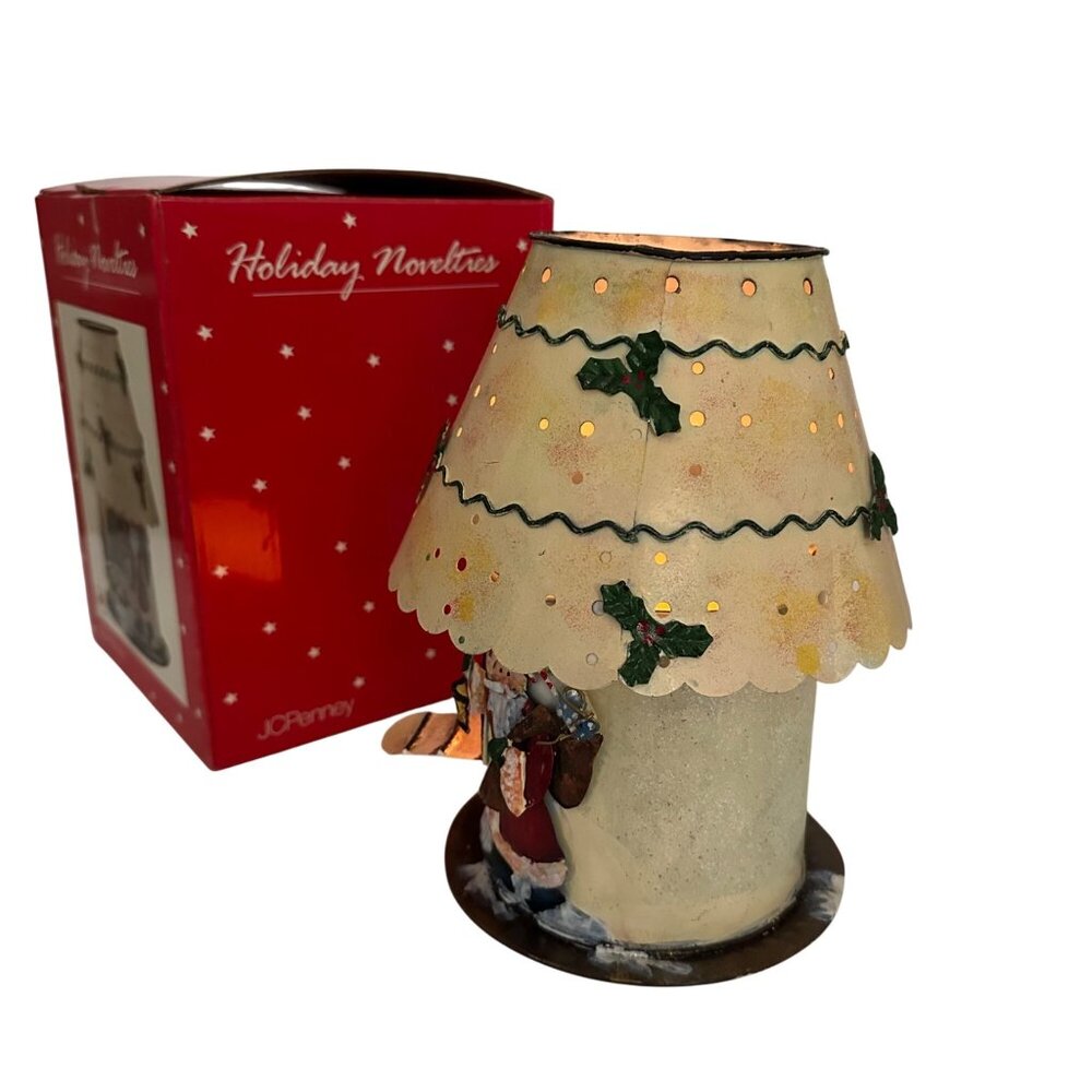 JCPenney Holiday Novelties Santa House Candle Holder W/Box Candle Not Included - Picture 3 of 8
